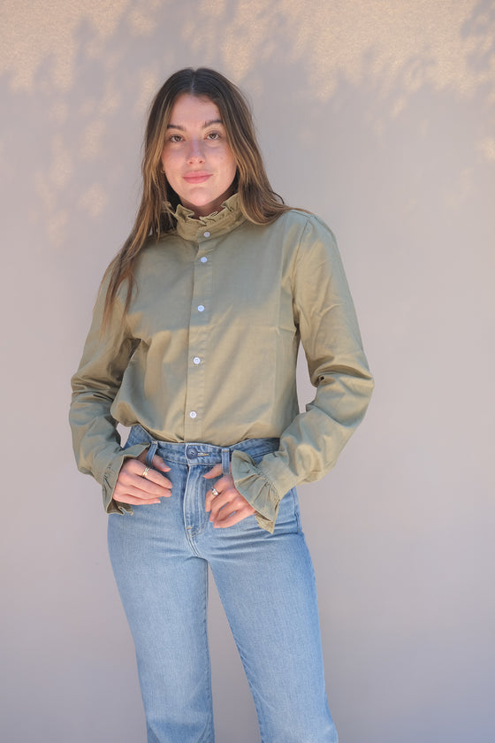 Violet Shirt in Olive